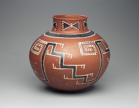 Foumile polychrome jar, Anasazi, 1300/1500 a Scuola Americana