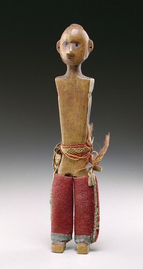 Male figure (love doll) Potawatomi 1800-60 a Scuola Americana