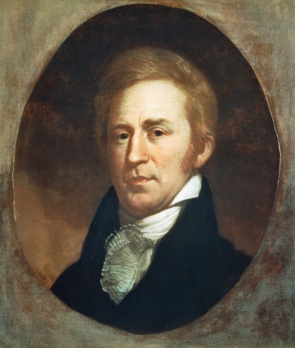 Portrait of William Clark, American explorer and governor of Missouri Territory a Scuola Americana