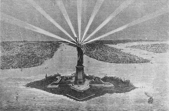 Statue of Liberty, from ''The Graphic'', 27th November 1875 a Scuola Americana