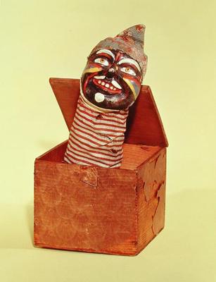 Jack-in-the-box, c.1870-1900 (mixed media) a American School, (19th century)