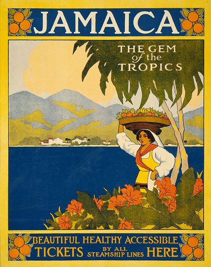 Jamaica Travel Poster a American School, (20th century)