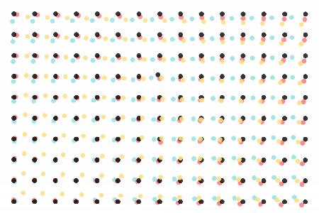 Abstract Painting Polka Dots Pattern