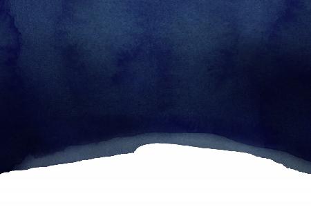 Minimal Navy Blue Abstract 02 Landscape