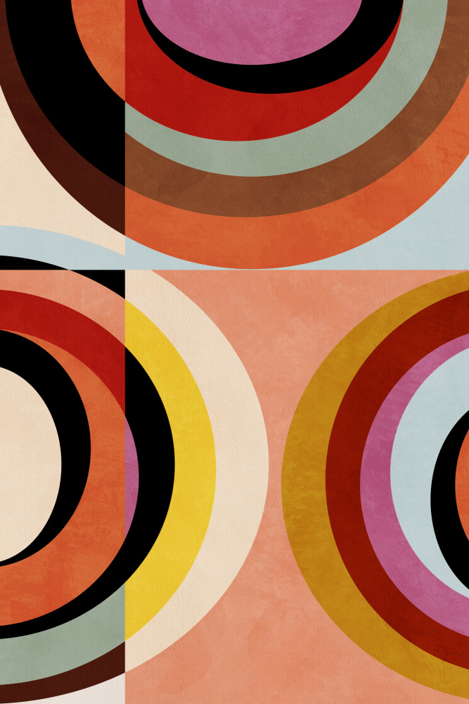 Warm Colors Bauhaus Geometry3 a Ana Rut Bre