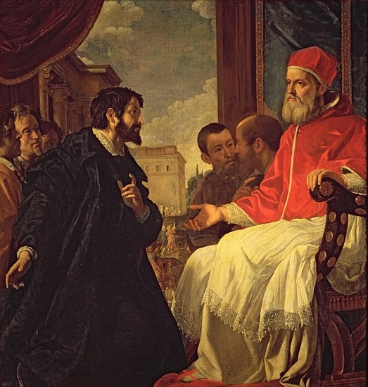 Michelangelo and Pope Julius II a Anastasio Fontebuoni