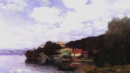 Boating on a Lake a Anders Andersen-Lundby