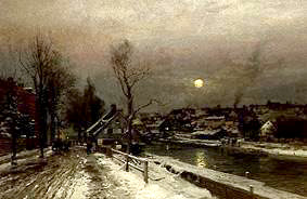 Game in the Au to Munich in winter a Anders Andersen-Lundby