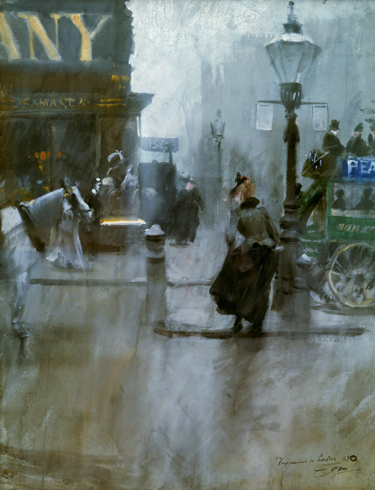 Anders Zorn, Impressions de Londres a Anders Leonard Zorn