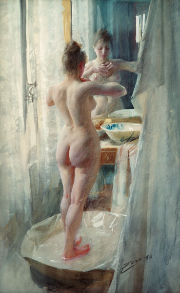 Anders Zorn / The Bathtub / 1888 a Anders Leonard Zorn