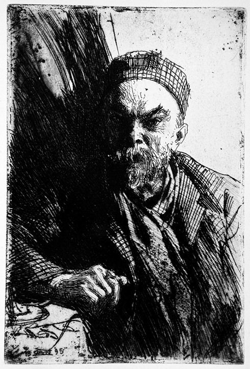 Portrait of the Poet Paul Verlaine (1844-1896) a Anders Leonard Zorn