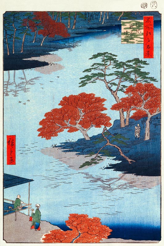 Inside Akiba Shrine at Ukeji. (One Hundred Famous Views of Edo) a Ando oder Utagawa Hiroshige