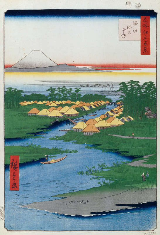 Horie and Nekozane (One Hundred Famous Views of Edo) a Ando oder Utagawa Hiroshige