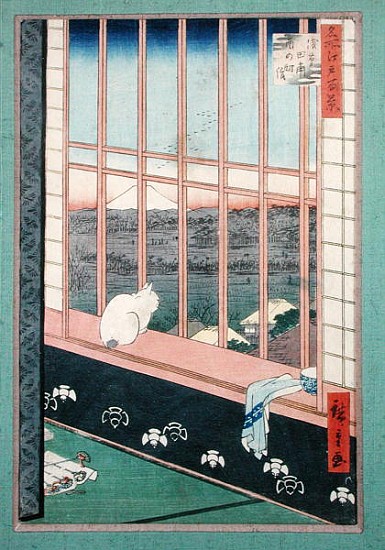 Asakusa Rice Fields during the festival of the Cock from the series ''100 Views of Edo'', pub. 1857 a Ando oder Utagawa Hiroshige
