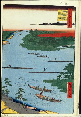 The mouth of the Nakagawa River (One Hundred Famous Views of Edo)