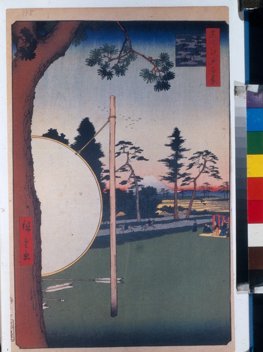 The Horse Track at Takata (One Hundred Famous Views of Edo) a Ando oder Utagawa Hiroshige