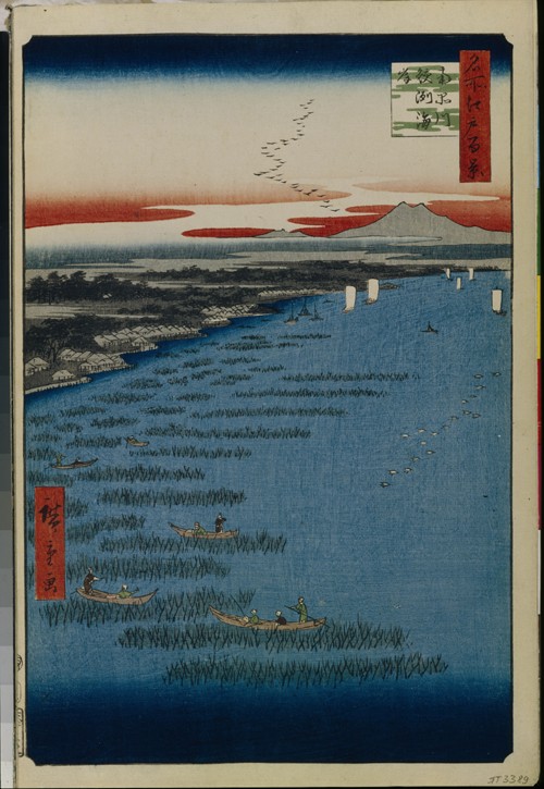 Minami Shinagawa and Samezu Coast (One Hundred Famous Views of Edo) a Ando oder Utagawa Hiroshige