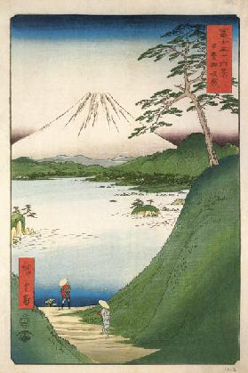 Misaka Pass in Kai Province (From the series "Thirty-Six Views of Mount Fuji")