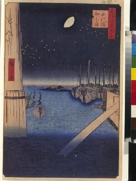 Tsukudajima and Eitai Bridge (One Hundred Famous Views of Edo)