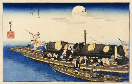 Yodo River a Ando oder Utagawa Hiroshige