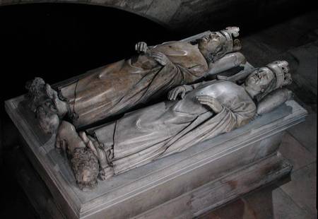 Effigies of Philippe VI (1293-1350) de Valois and Jean II (1319-64) Le Bon a Andre Beauneveu