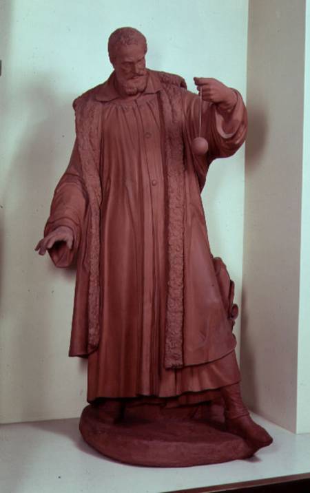 Terracotta figure of Galileo (1564-1642) a Andre  Boni