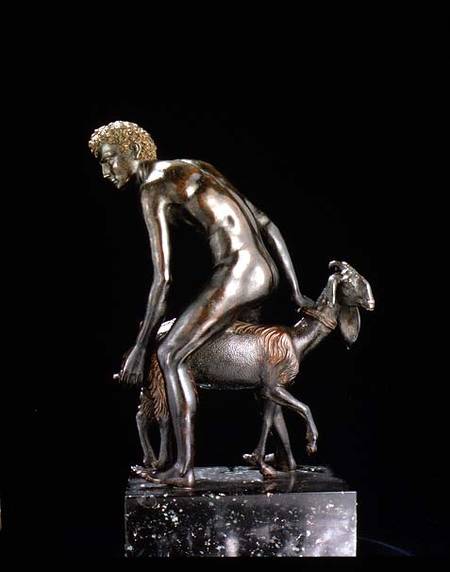 Herdsman with a Goat, sculpture a Andrea  Briosco