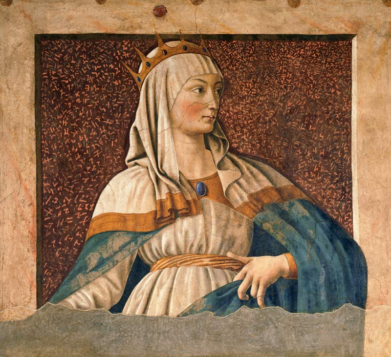 Queen Esther, from the Villa Carducci series of famous men and women a Andrea del Castagno