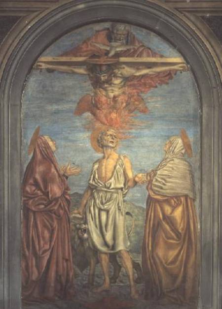 Holy Trinity with St. Jerome (fresco) a Andrea del Castagno