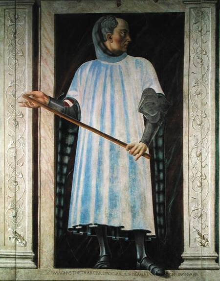 Niccolo Acciauoli (1310-65) from the Villa Carducci series of famous men and women a Andrea del Castagno