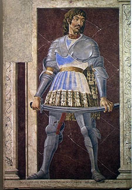 Pippo Spano (1369-1426) from the Villa Carducci series of famous men and women a Andrea del Castagno