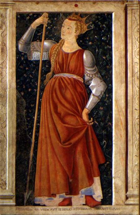 Queen Tomyris, from the Villa Carducci series of famous men and women a Andrea del Castagno
