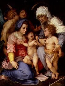 Holy Family with angels a Andrea del Sarto