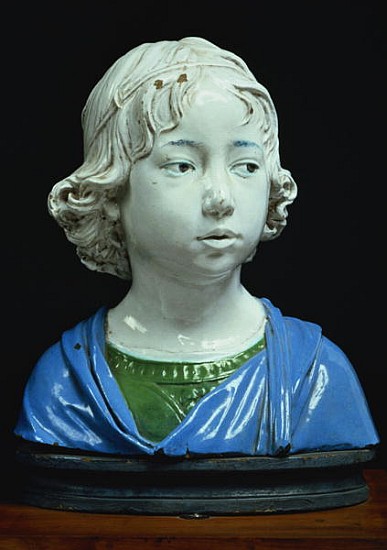 Bust of a young boy a Andrea Della Robbia