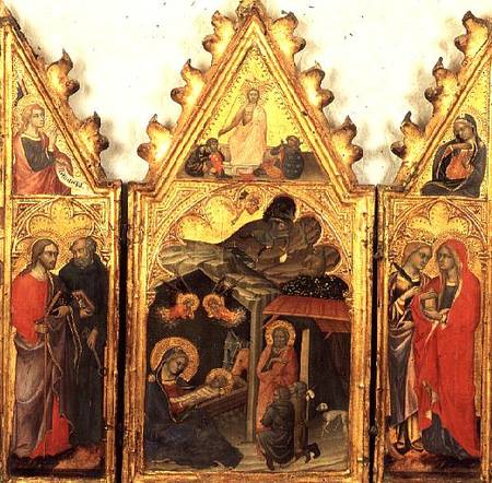 The Annunciation, Nativity and Resurrection a Andrea di Bartolo