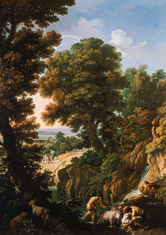 A Landscape with Shepherds a Andrea Locatelli
