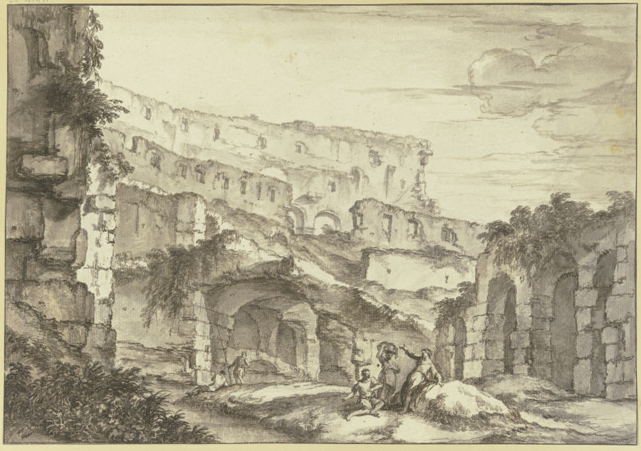 Ruinen eines römischen Theaters a Andrea Locatelli