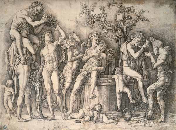 Bacchanalia and wine a Andrea Mantegna
