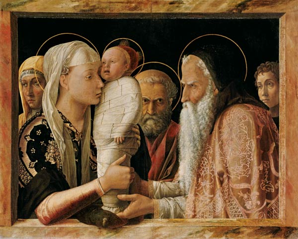 Rappresentazione di Cristo nel tempio a Andrea Mantegna