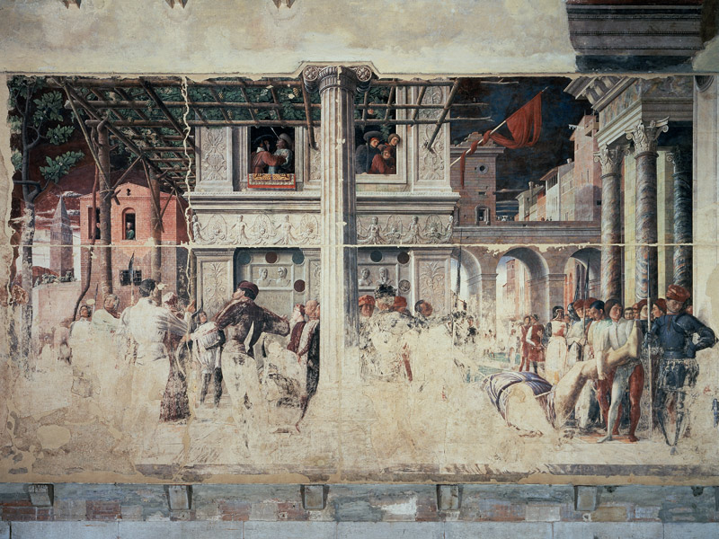 Martyrdom of St. Christopher a Andrea Mantegna