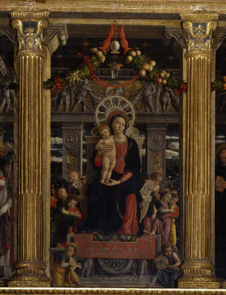 Altar of S.Zeno,Virgin w. Ch. a Andrea Mantegna