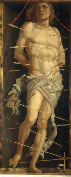 A.Mantegna /St.Sebastian/ Paint./ c.1490 a Andrea Mantegna