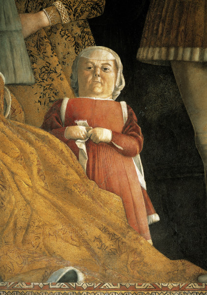Cam.d.Sposi, Court Dwarf a Andrea Mantegna