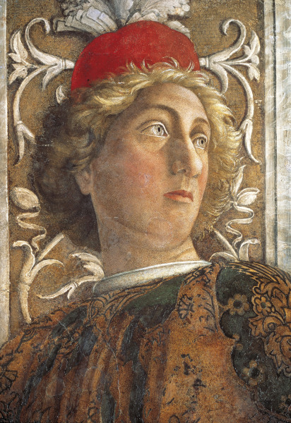 Camera d.Sposi, Courtier a Andrea Mantegna
