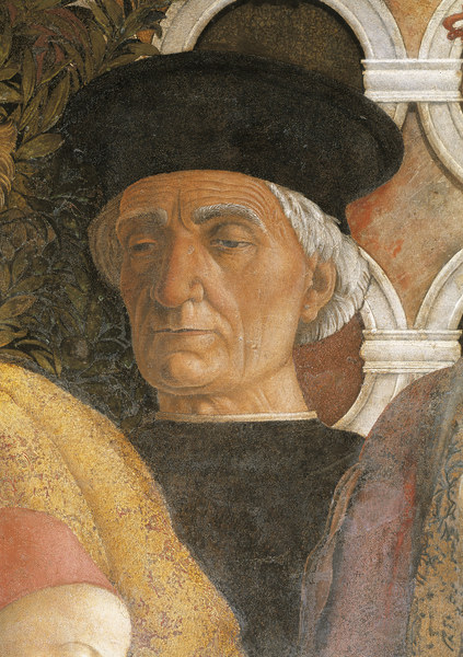 Camera d.Sposi, Vittorino? a Andrea Mantegna