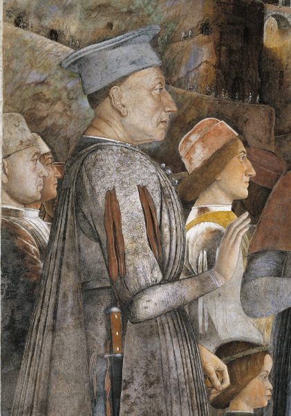 Ludovico Gonzaga, Det., Fresco A.Mantegna a Andrea Mantegna