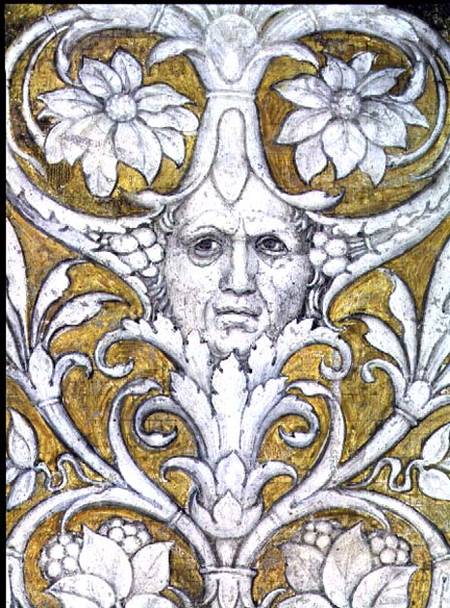 Self portrait incorporated into the decorative frieze of the Camera degli Sposi or Camera Picta a Andrea Mantegna
