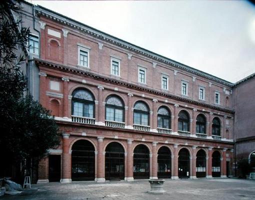 Remaining wing of a monastery, now the Academy of Fine Arts, built 1552 (photo) a Andrea Palladio