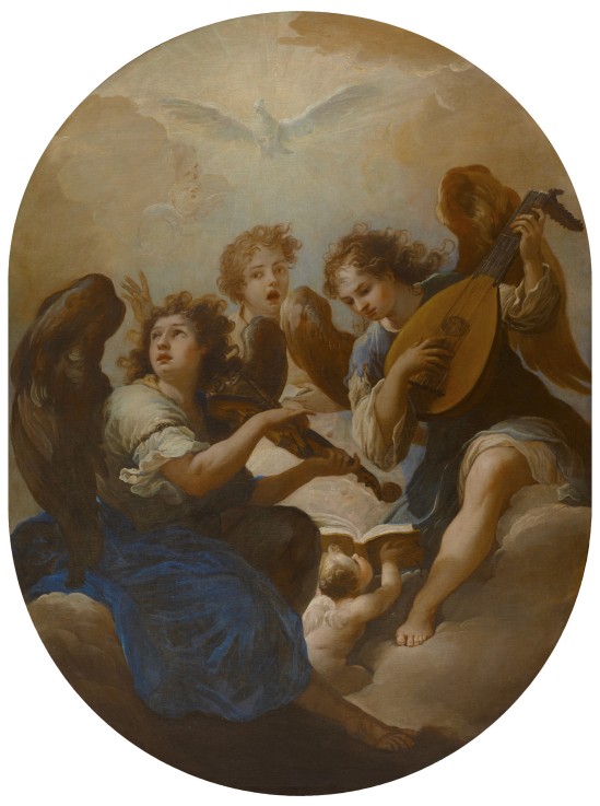 Three Music Making Angels a Andrea Procaccini