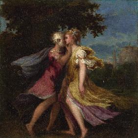 Jupiter seducing Callisto